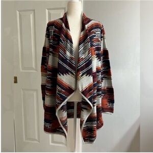 Lucky Brand Multicolor Open
Front Cardigan Size SP